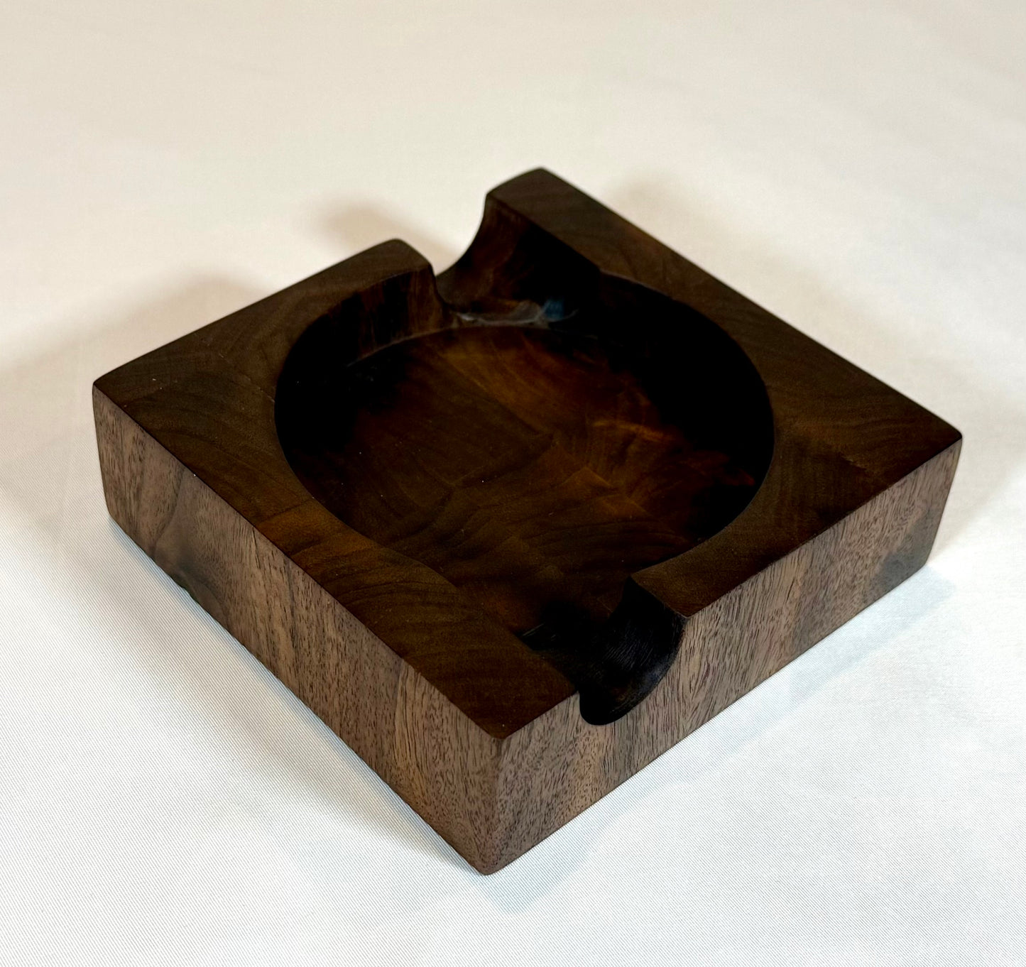 Cigar Ashtray - Walnut Butcher Block
