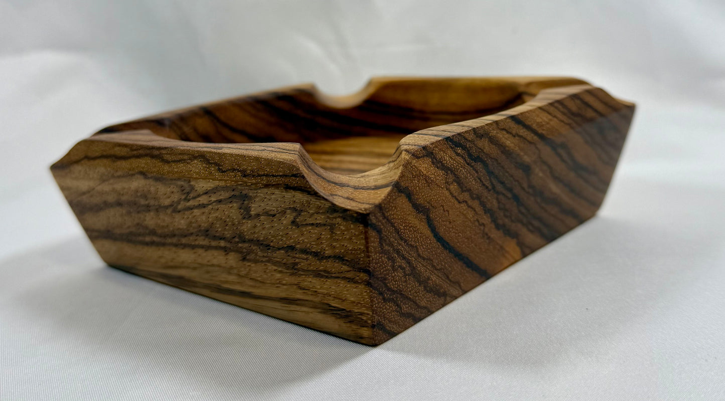 Cigar Ashtray - Zebrawood