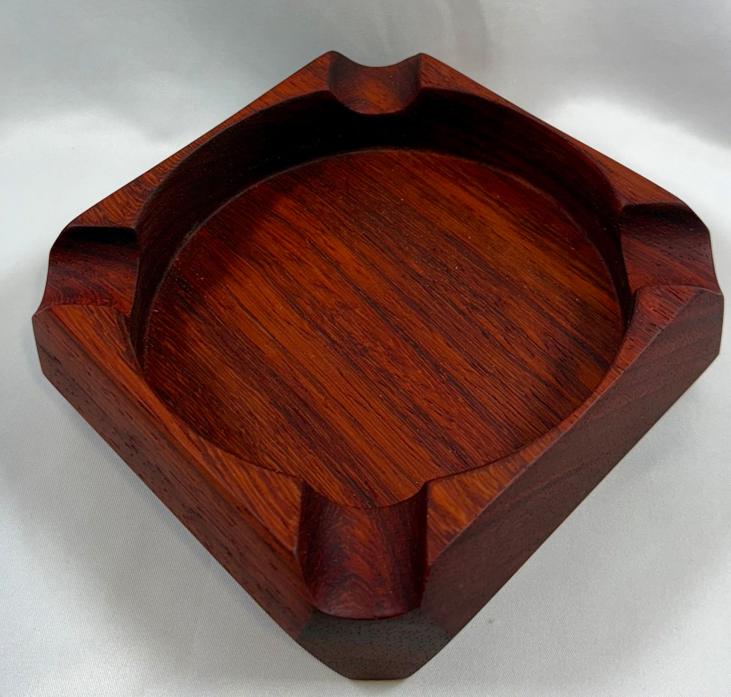 Cigar Ashtray - Vivid Red Padauk