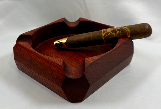 Cigar Ashtray - Vivid Red Padauk