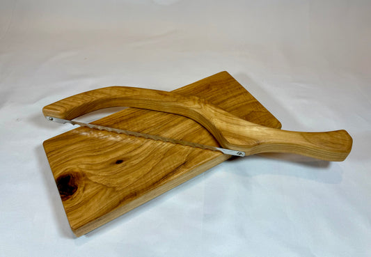 Bread Knife w/ matching cutting board - Hickory